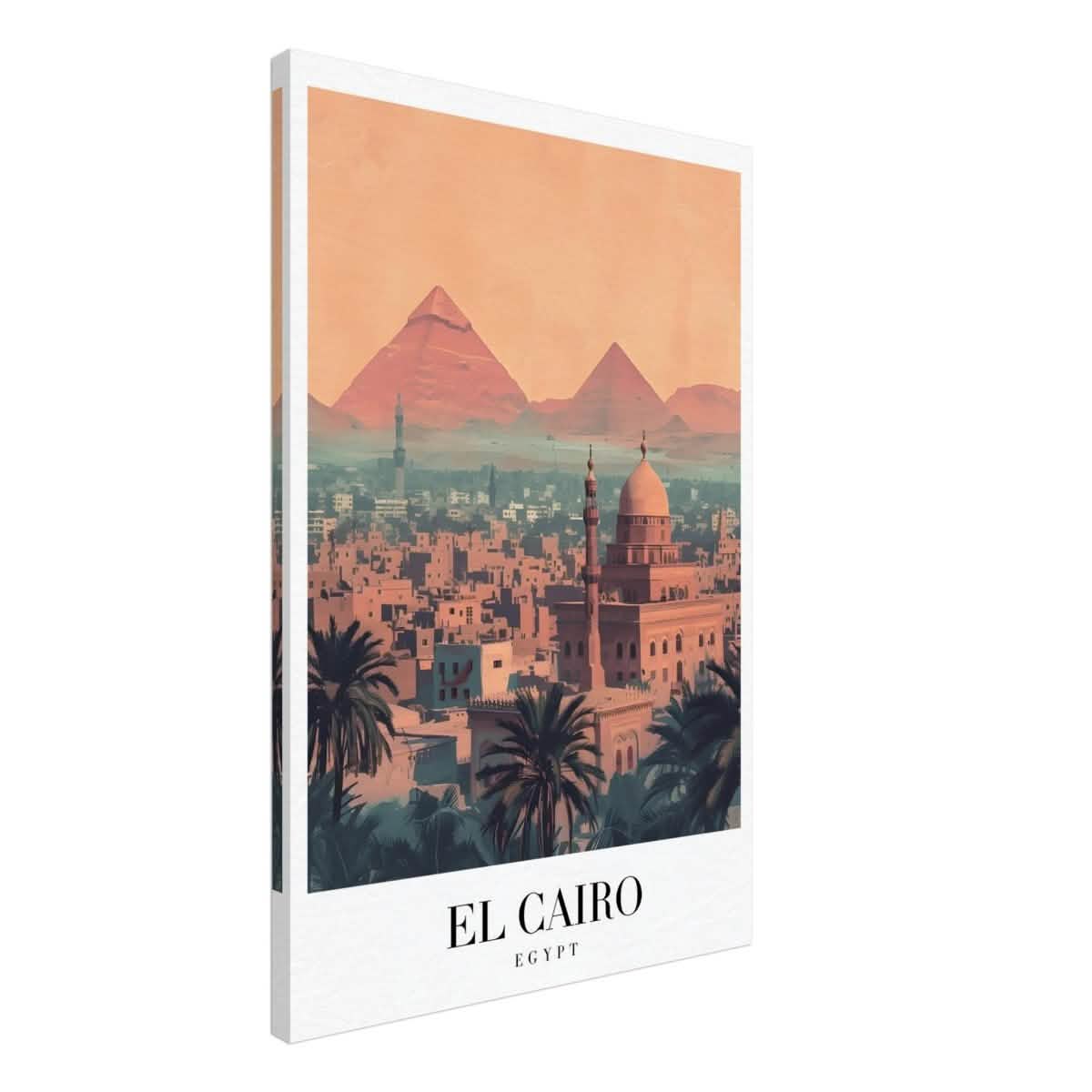 Da Vinci Travel Collection wall art print | Cairo Egypt - Canvas - 50x75 cm / 20x30″ - Slim