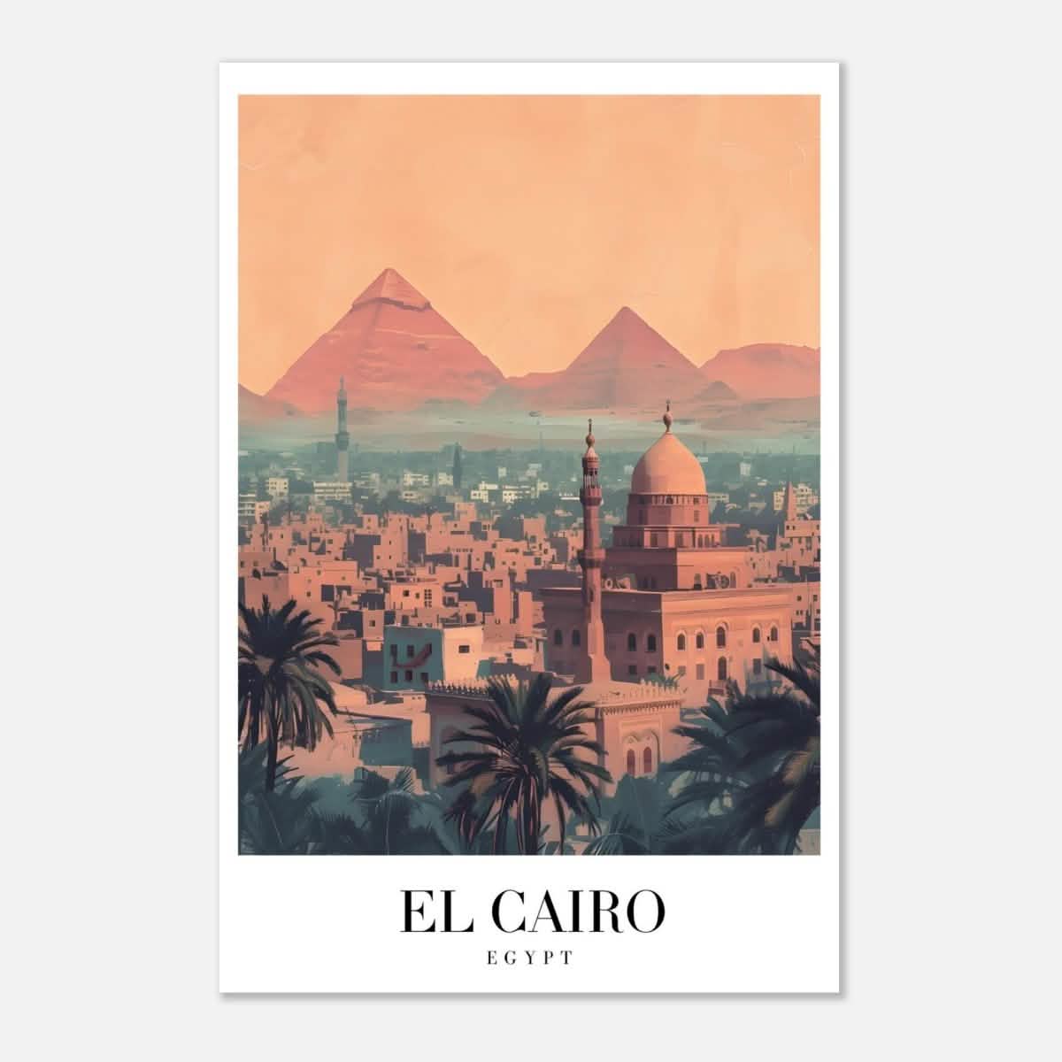 Da Vinci Travel Collection wall art print | Cairo Egypt - Aluminum Print - 60x90 cm / 24x36″ -