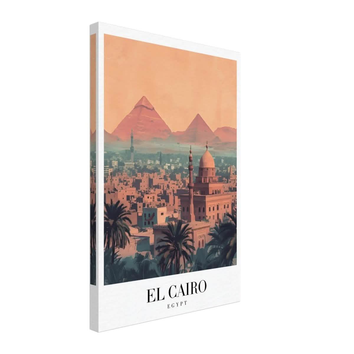 Da Vinci Travel Collection wall art print | Cairo Egypt - Canvas - 40x60 cm / 16x24″ - Thick