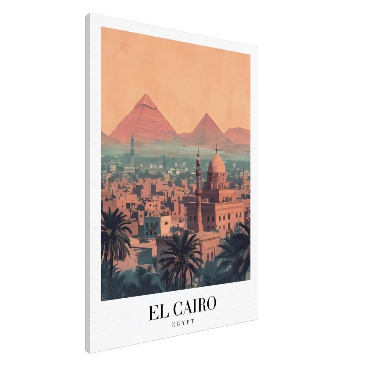 Da Vinci Travel Collection wall art print | Cairo Egypt - Canvas - 70x100 cm / 28x40″ - Slim