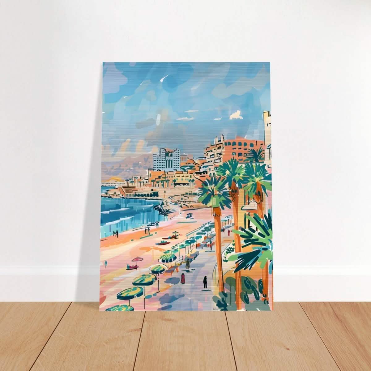 Da Vinci Travel Collection wall art print | Cape Town South Africa - Brushed Aluminum Print - 70x100 cm / 28x40″ -