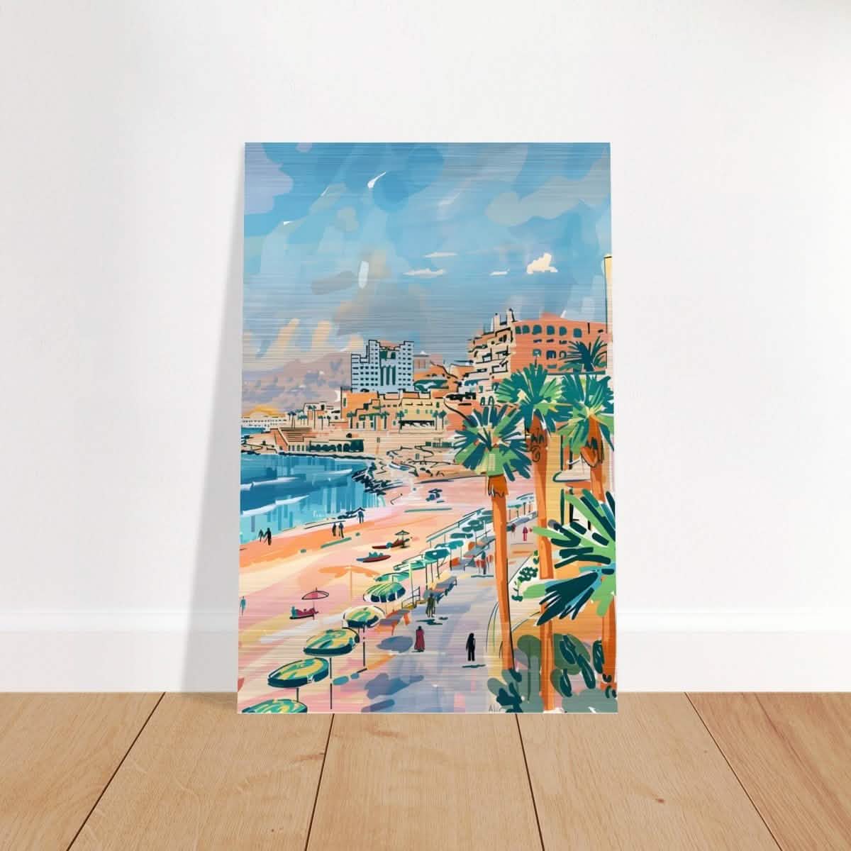 Da Vinci Travel Collection wall art print | Cape Town South Africa - Brushed Aluminum Print - 30x45 cm / 12x18″ -