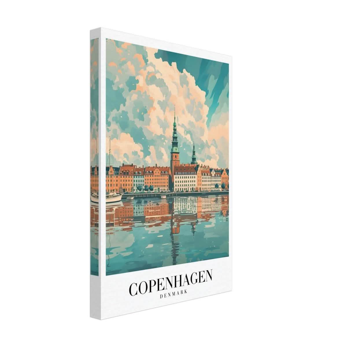 Da Vinci Travel Collection wall art print | Copenhagen Denmark - Canvas - 30x45 cm / 12x18″ - Thick