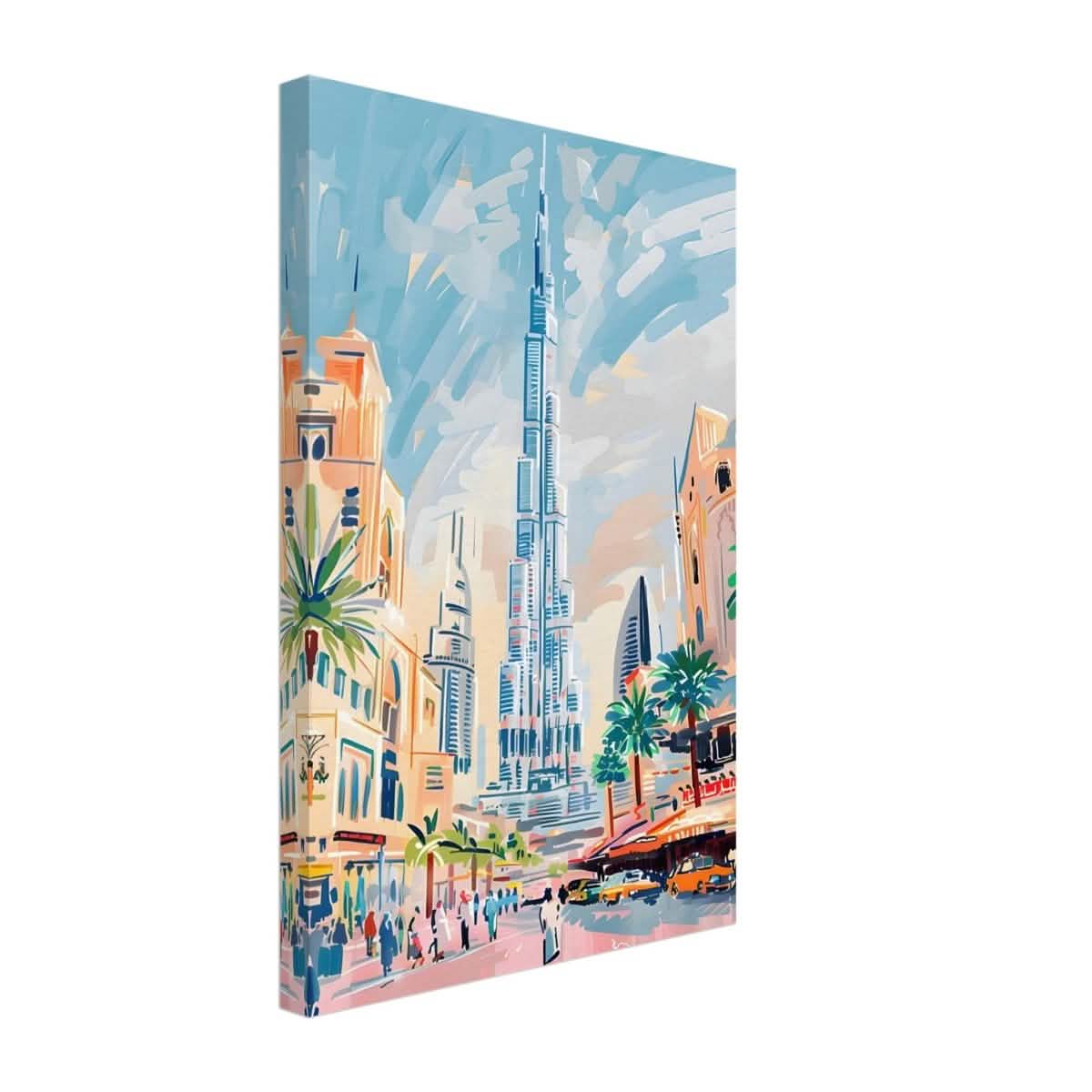 Da Vinci Travel Collection wall art print | Dubai United Arab Emirates - UAE - Canvas - 30x45 cm / 12x18″ - Slim