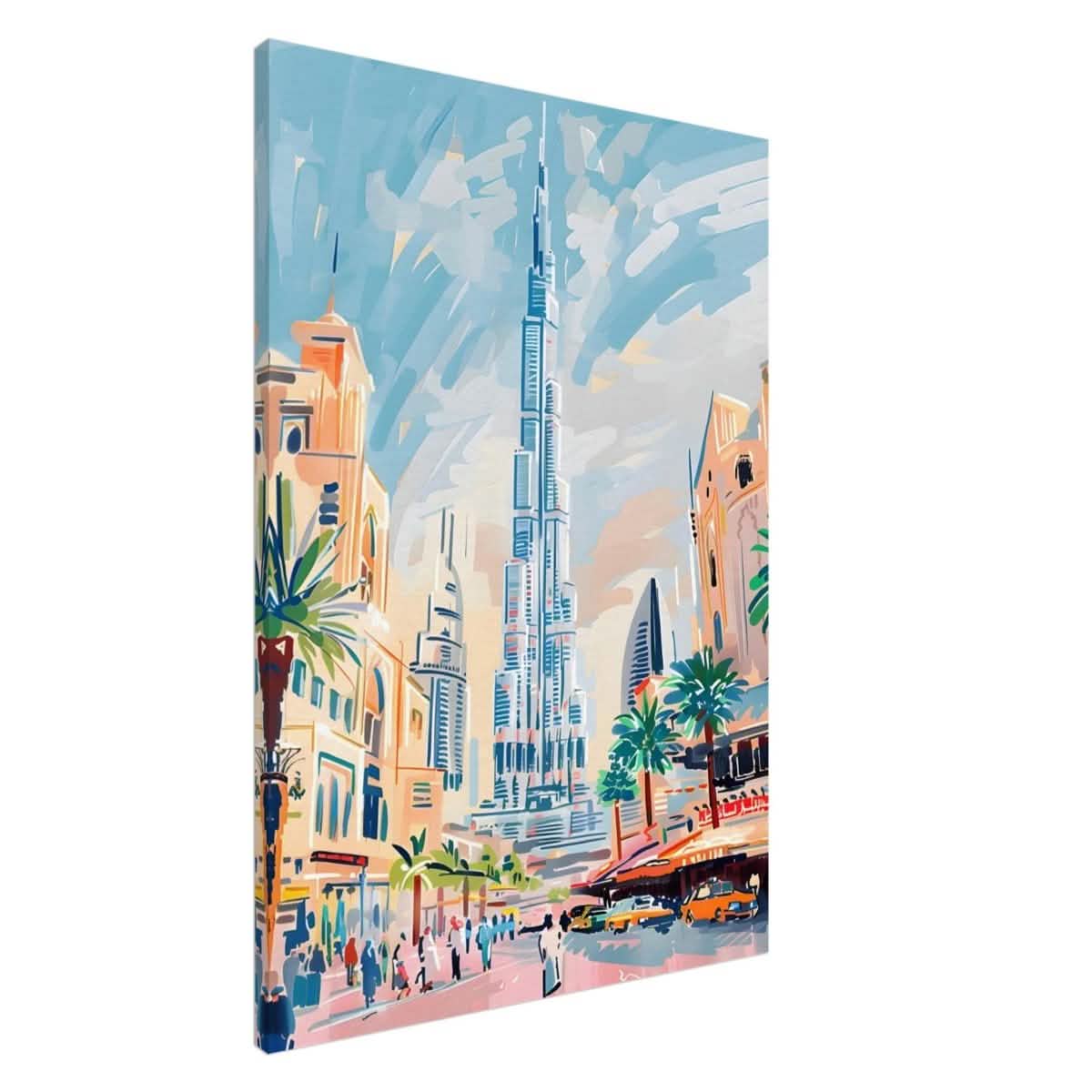 Da Vinci Travel Collection wall art print | Dubai United Arab Emirates - UAE - Canvas - 70x100 cm / 28x40″ - Slim