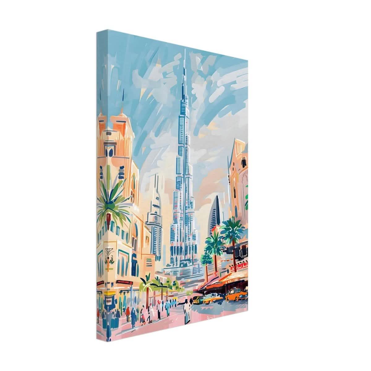 Da Vinci Travel Collection wall art print | Dubai United Arab Emirates - UAE - Canvas - 30x45 cm / 12x18″ - Thick