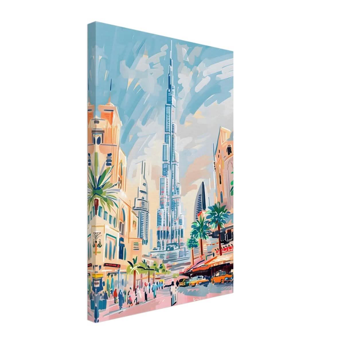 Da Vinci Travel Collection wall art print | Dubai United Arab Emirates - UAE - Canvas - 40x60 cm / 16x24″ - Thick