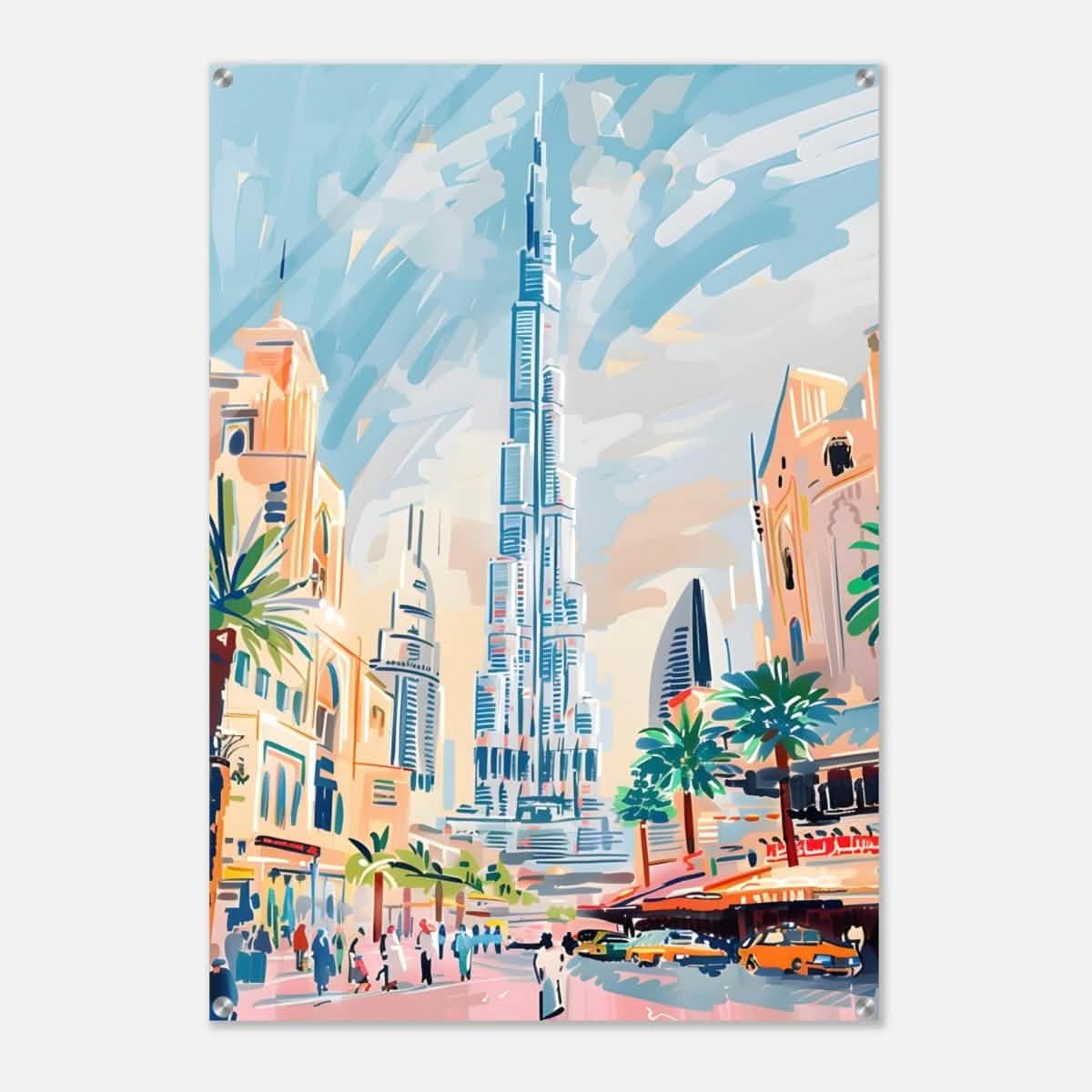 Da Vinci Travel Collection wall art print | Dubai United Arab Emirates - UAE - Acrylic Print - 70x100 cm / 28x40″ -