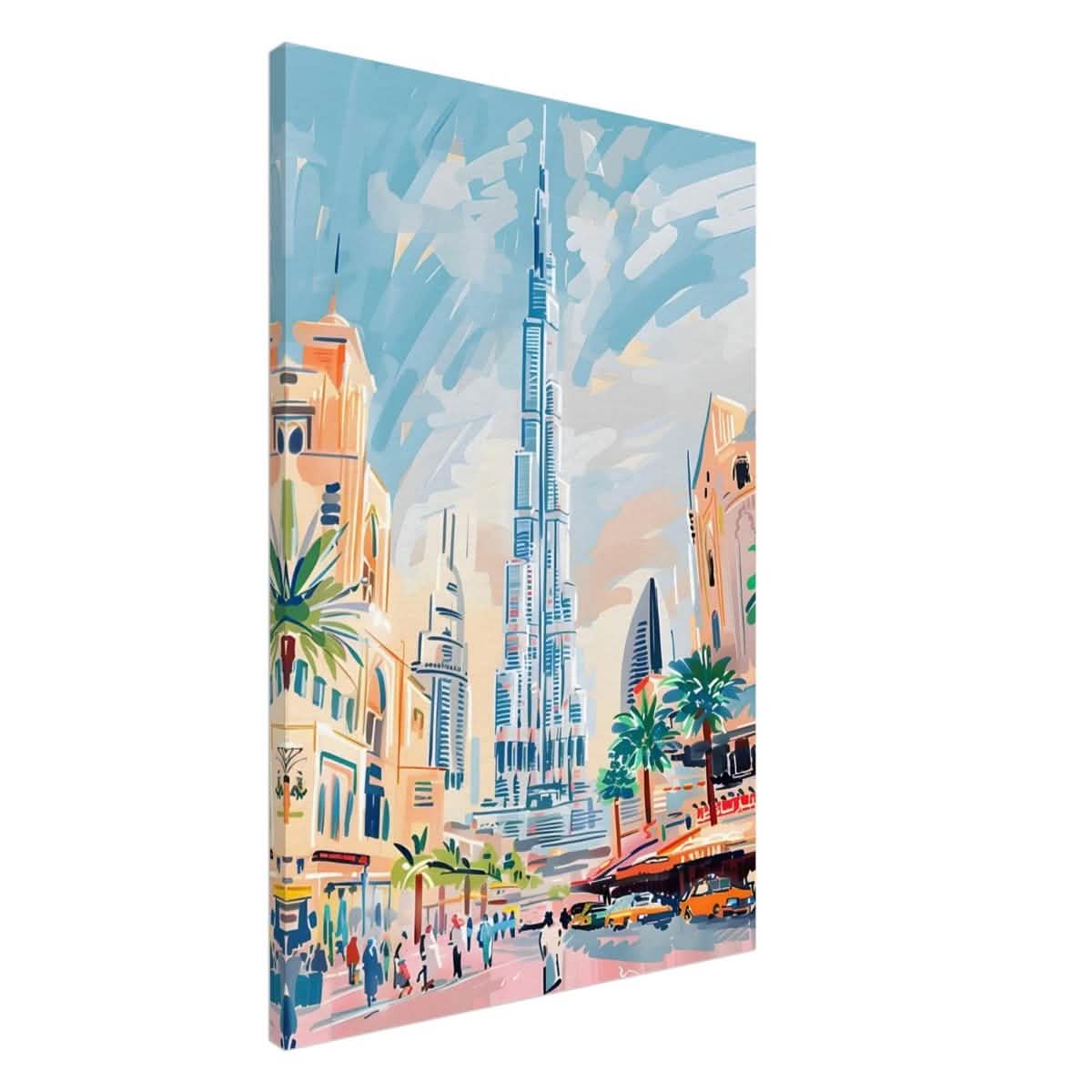 Da Vinci Travel Collection wall art print | Dubai United Arab Emirates - UAE - Canvas - 60x90 cm / 24x36″ - Slim