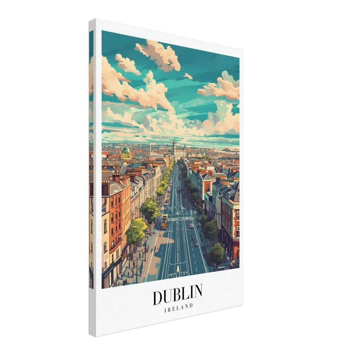 Da Vinci Travel Collection wall art print | Dublin Ireland - Canvas - 50x75 cm / 20x30″ - Thick