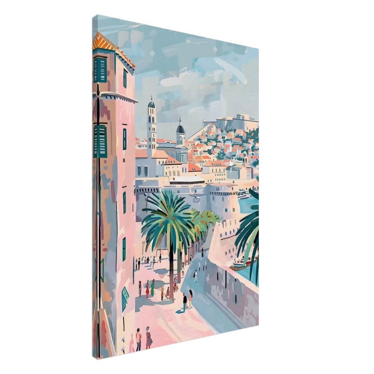Da Vinci Travel Collection wall art print | Dubrovnik Croatia - Canvas - 60x90 cm / 24x36″ - Slim