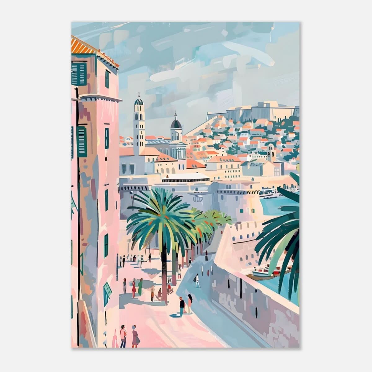 Da Vinci Travel Collection wall art print | Dubrovnik Croatia - Aluminum Print - 70x100 cm / 28x40″ -