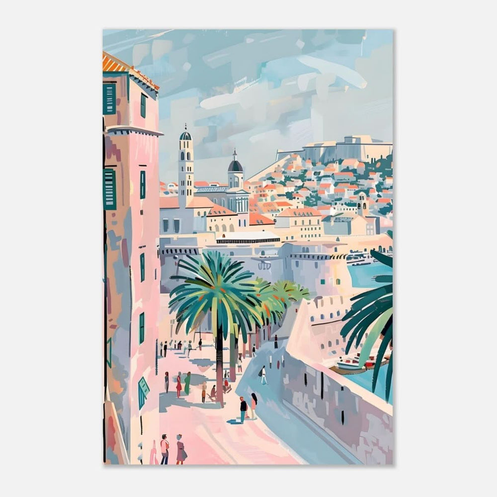 Da Vinci Travel Collection wall art print | Dubrovnik Croatia - Aluminum Print - 60x90 cm / 24x36″ -