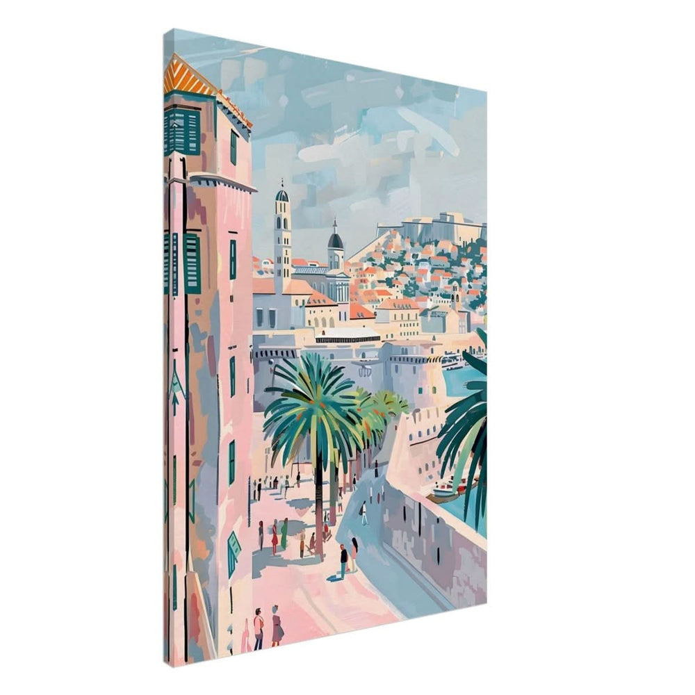 Da Vinci Travel Collection wall art print | Dubrovnik Croatia - Canvas - 70x100 cm / 28x40″ - Thick