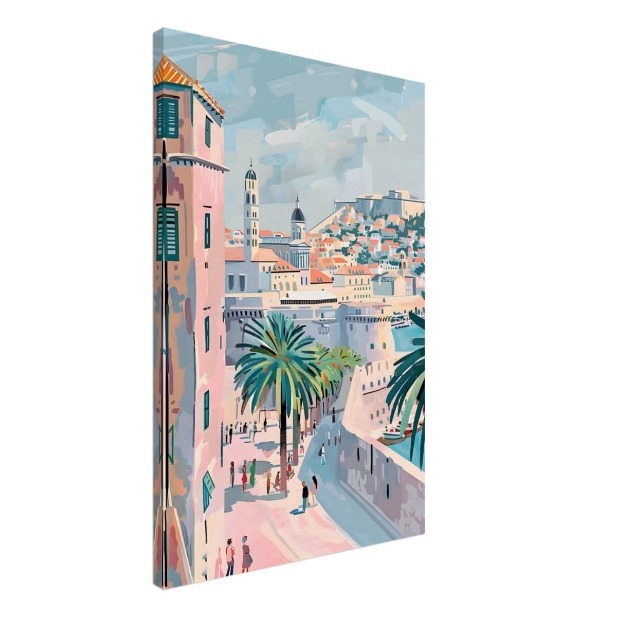 Da Vinci Travel Collection wall art print | Dubrovnik Croatia - Canvas - 60x90 cm / 24x36″ - Thick