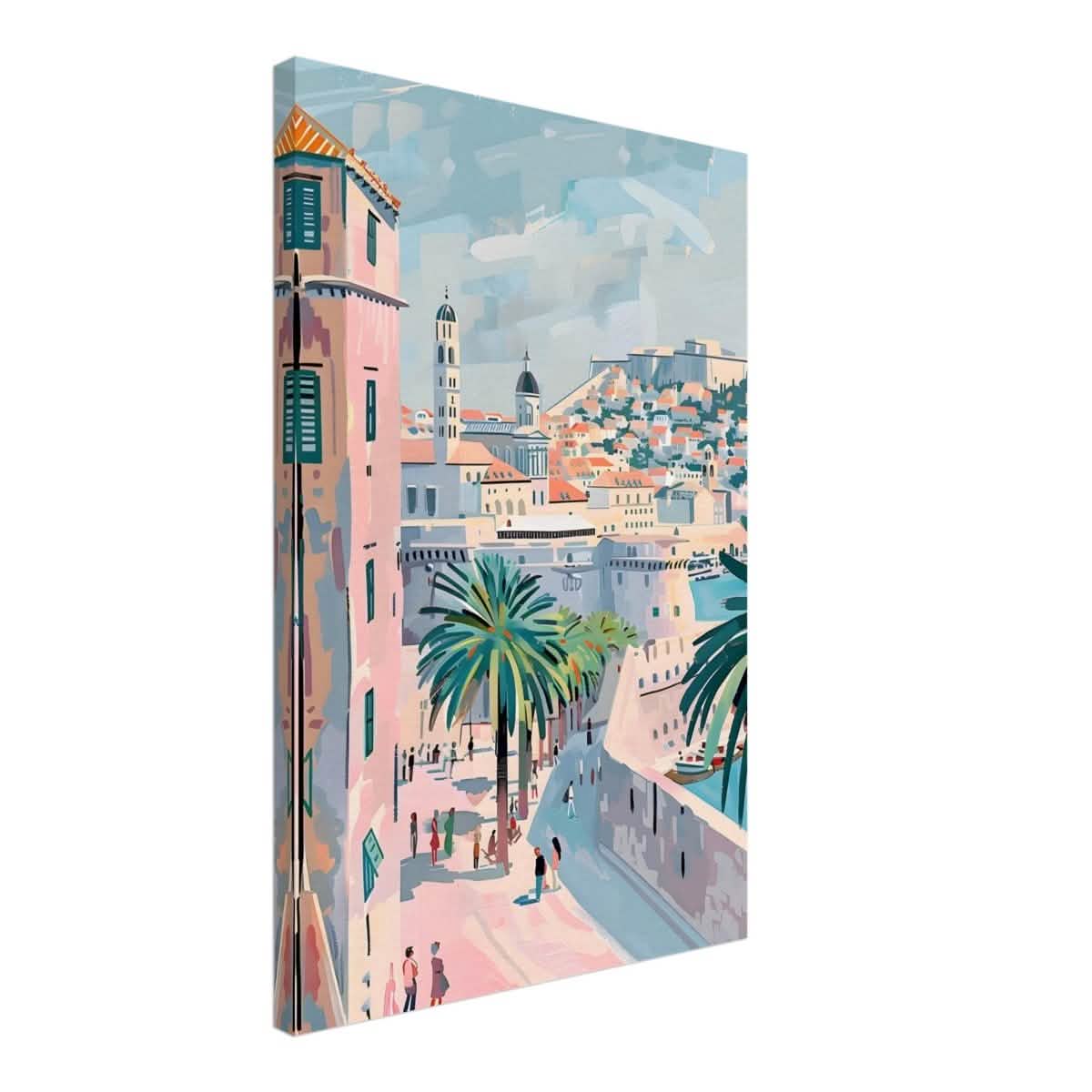 Da Vinci Travel Collection wall art print | Dubrovnik Croatia - Canvas - 50x75 cm / 20x30″ - Thick