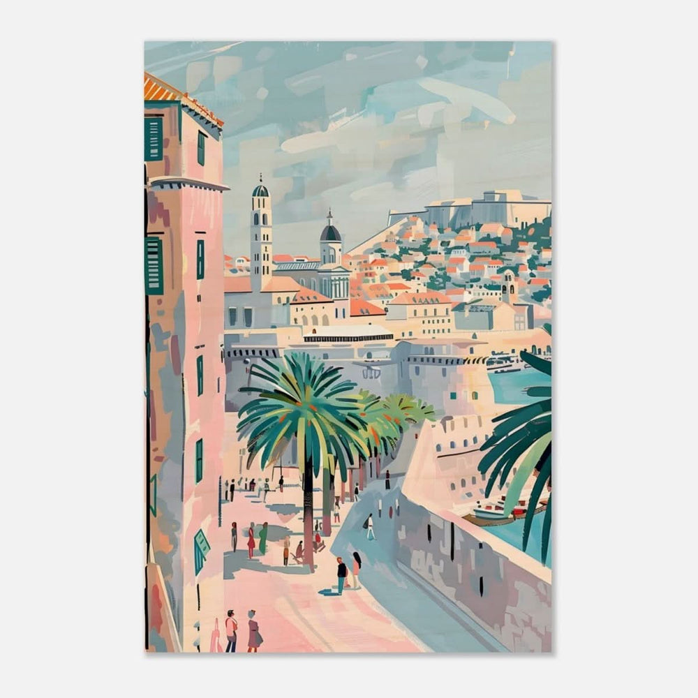 Da Vinci Travel Collection wall art print | Dubrovnik Croatia - Wood Prints - 60x90 cm / 24x36″ - 20 mm