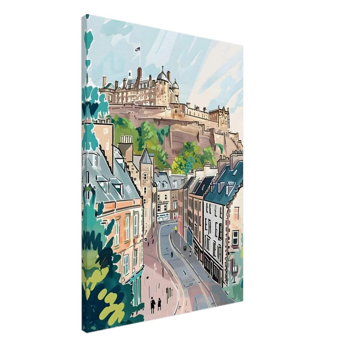 Da Vinci Travel Collection wall art print | Edinburgh Scotland - Canvas - 70x100 cm / 28x40″ - Thick