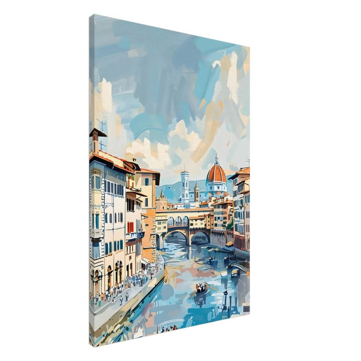 Da Vinci Travel Collection wall art print | Florence Italy - Canvas - 60x90 cm / 24x36″ - Slim