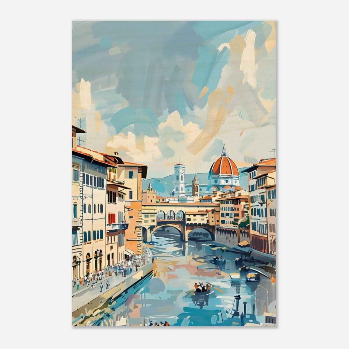 Da Vinci Travel Collection wall art print | Florence Italy - Wood Prints - 30x45 cm / 12x18″ - 20 mm