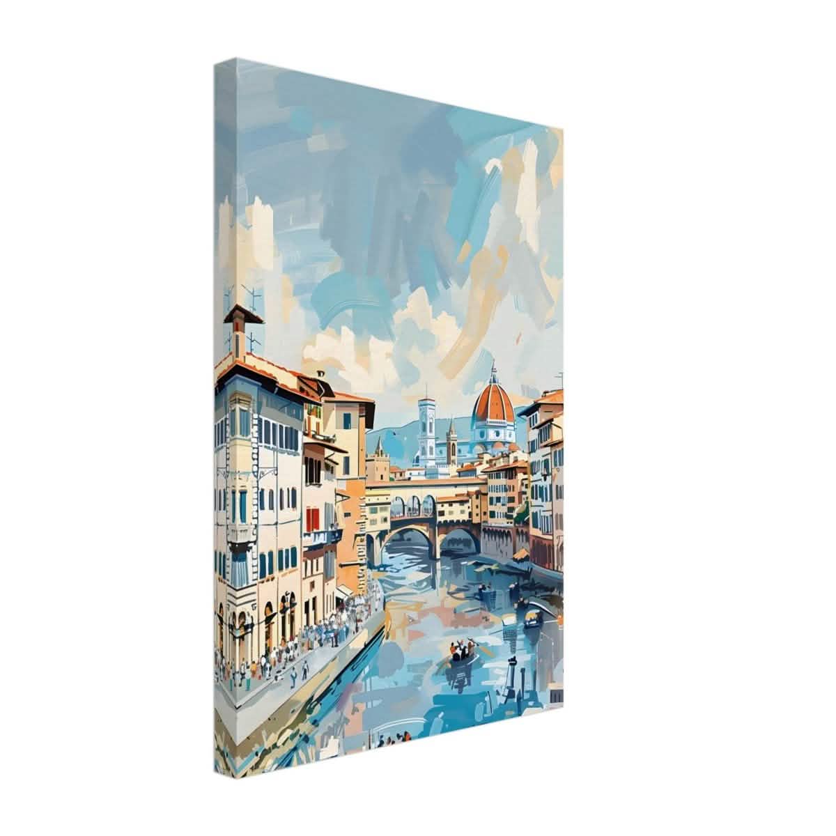 Da Vinci Travel Collection wall art print | Florence Italy - Canvas - 30x45 cm / 12x18″ - Slim
