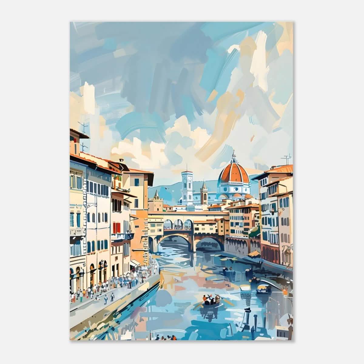 Da Vinci Travel Collection wall art print | Florence Italy - Aluminum Print - 70x100 cm / 28x40″ -