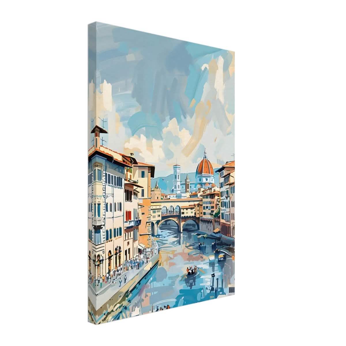 Da Vinci Travel Collection wall art print | Florence Italy - Canvas - 40x60 cm / 16x24″ - Thick