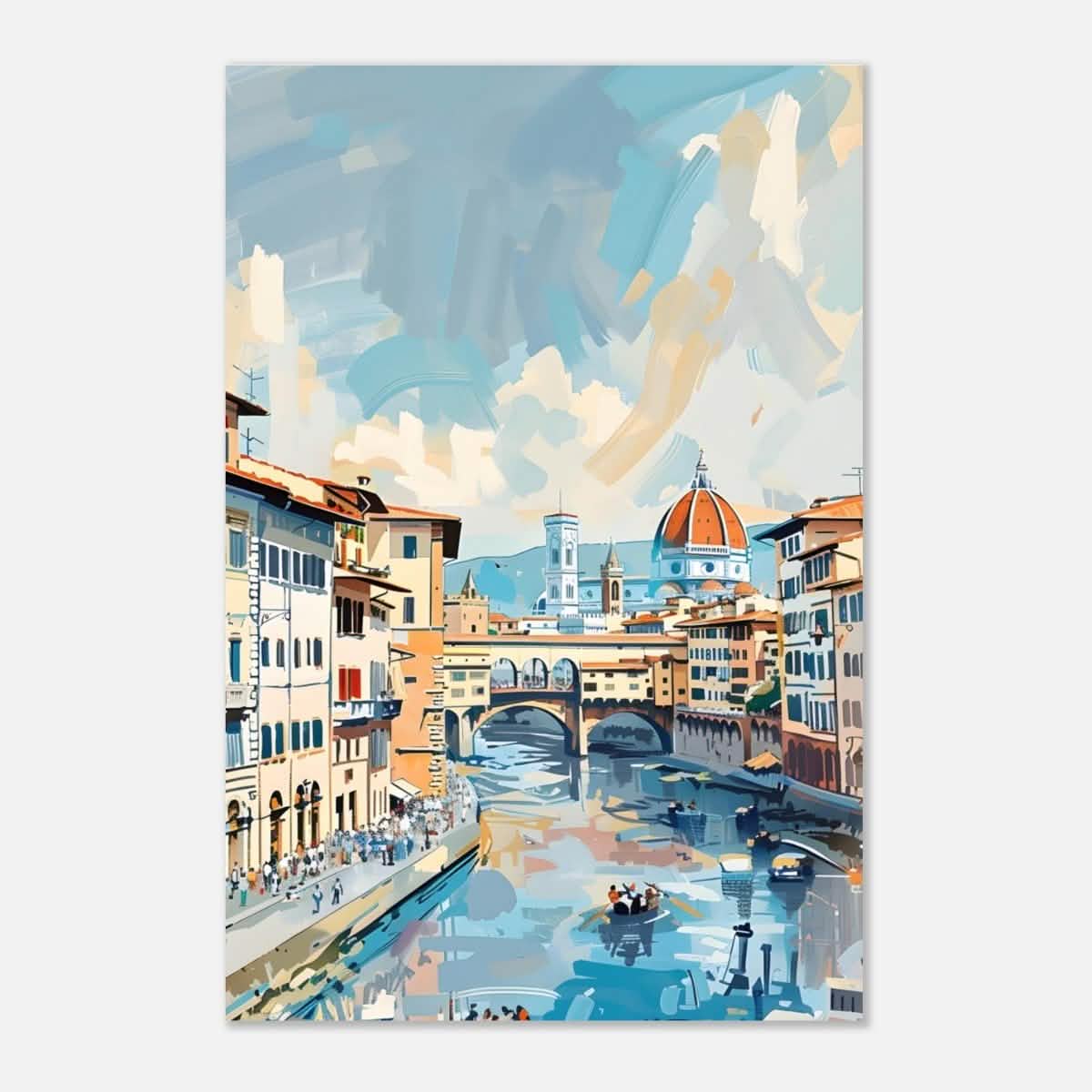 Da Vinci Travel Collection wall art print | Florence Italy - Aluminum Print - 40x60 cm / 16x24″ -