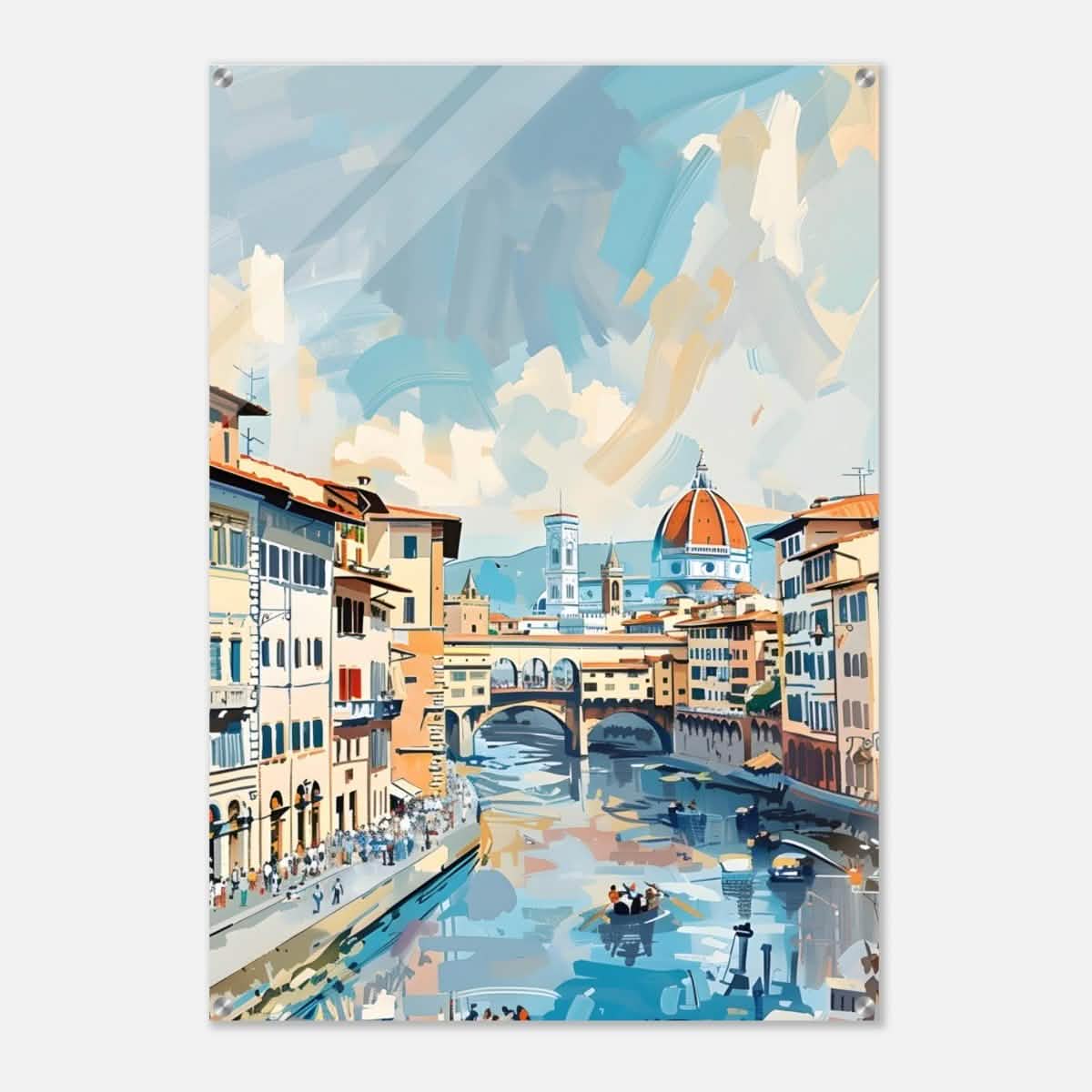 Da Vinci Travel Collection wall art print | Florence Italy - Acrylic Print - 70x100 cm / 28x40″ -