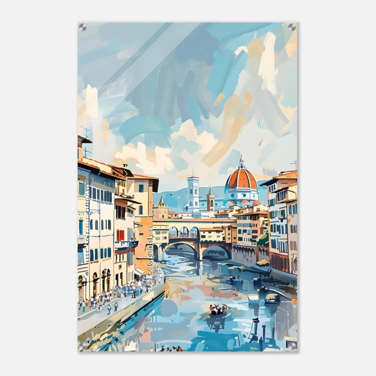 Da Vinci Travel Collection wall art print | Florence Italy - Acrylic Print - 60x90 cm / 24x36″ -