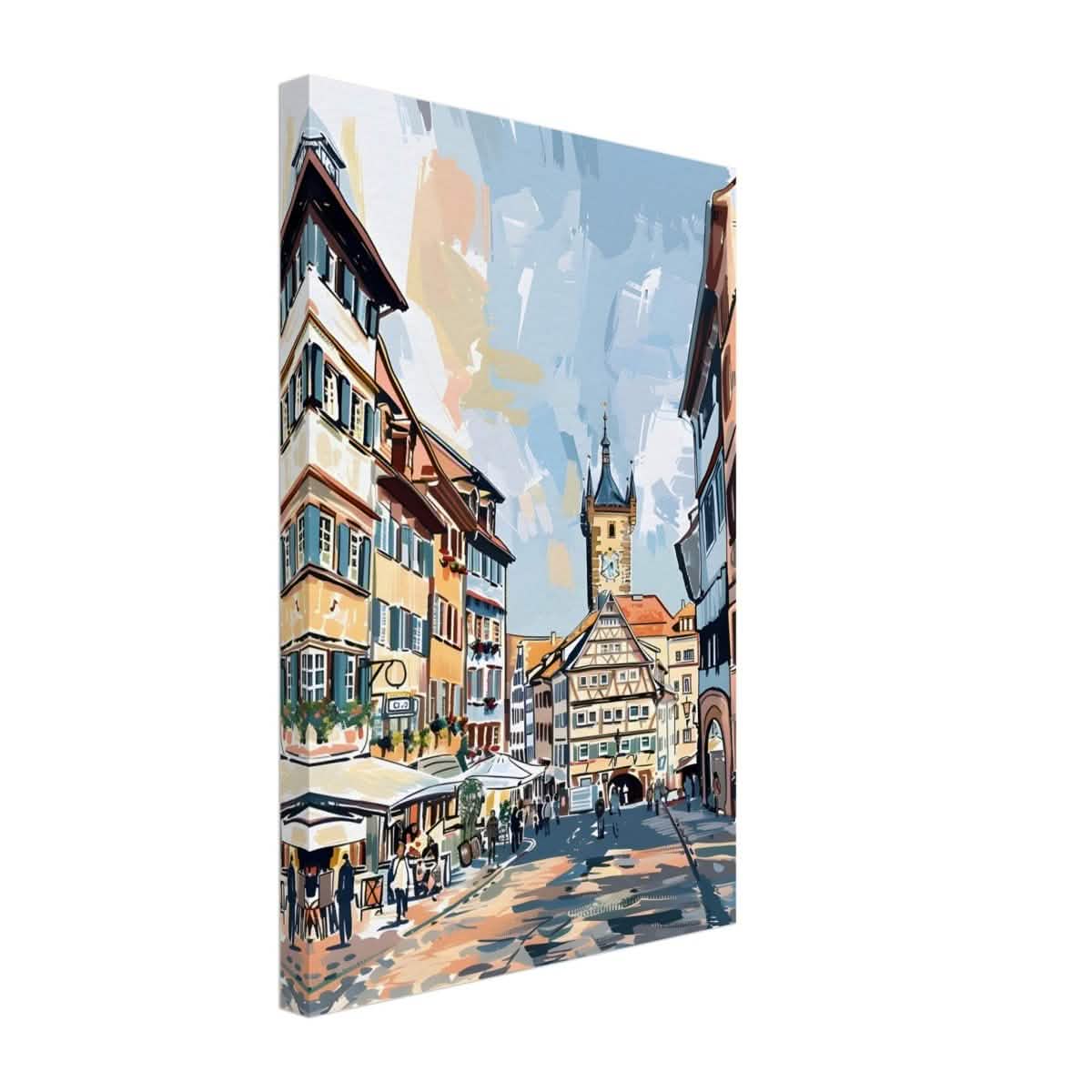 Da Vinci Travel Collection wall art print | Frankfurt Germany - Canvas - 30x45 cm / 12x18″ - Slim