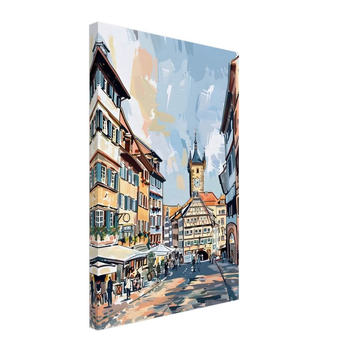 Da Vinci Travel Collection wall art print | Frankfurt Germany - Canvas - 40x60 cm / 16x24″ - Thick