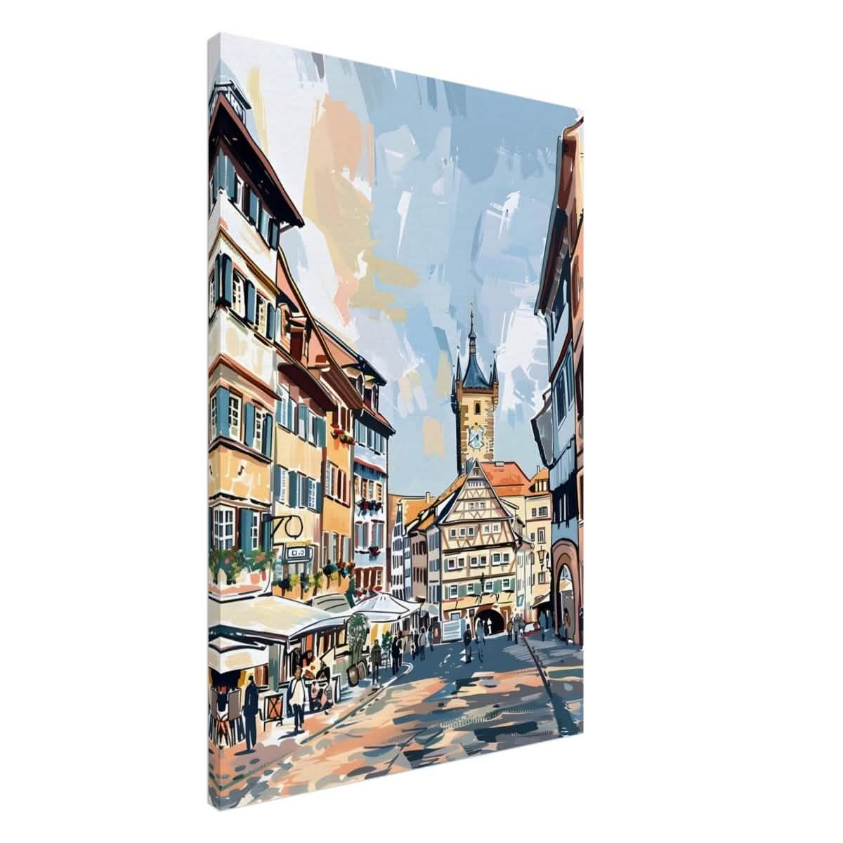 Da Vinci Travel Collection wall art print | Frankfurt Germany - Canvas - 60x90 cm / 24x36″ - Slim