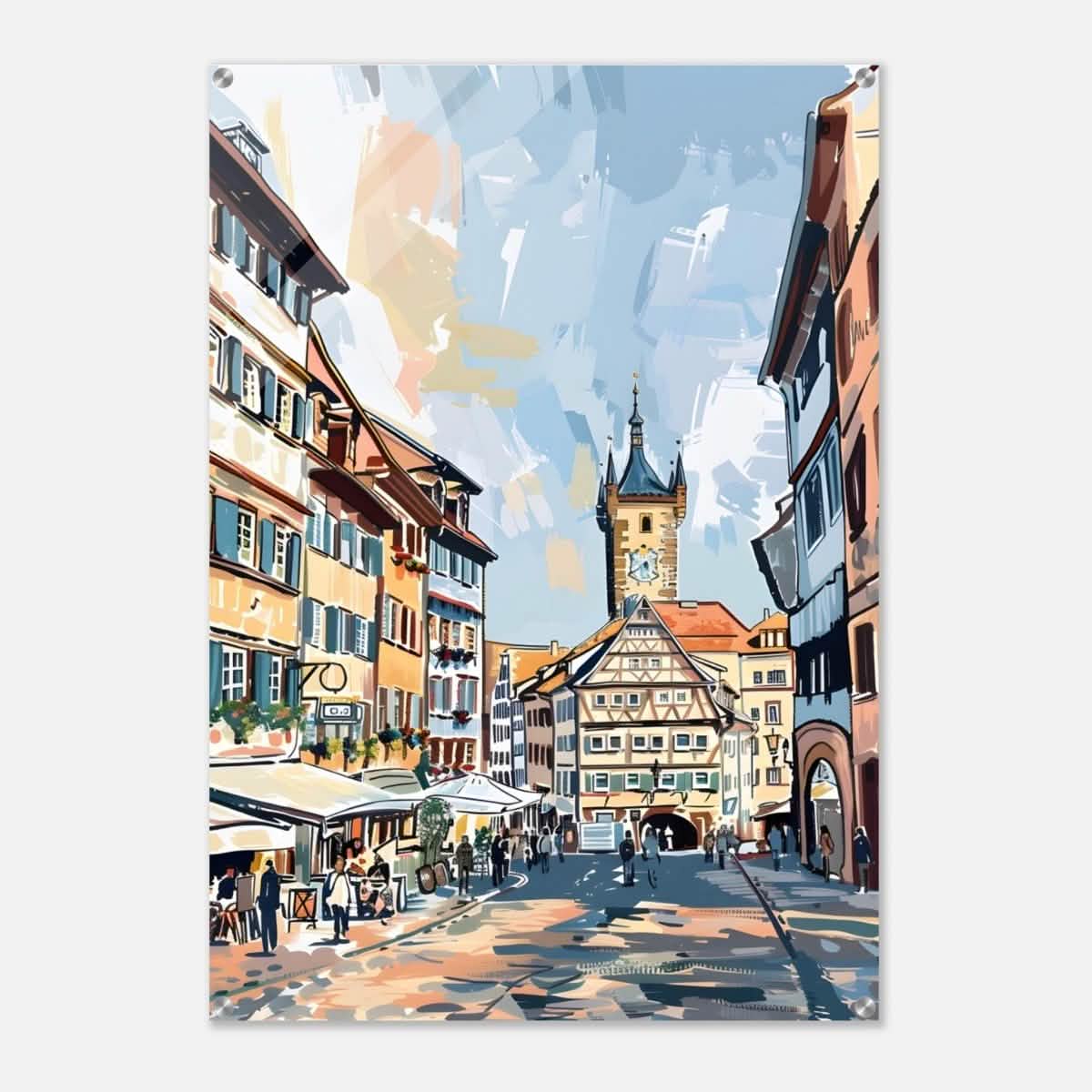 Da Vinci Travel Collection wall art print | Frankfurt Germany - Acrylic Print - 70x100 cm / 28x40″ -