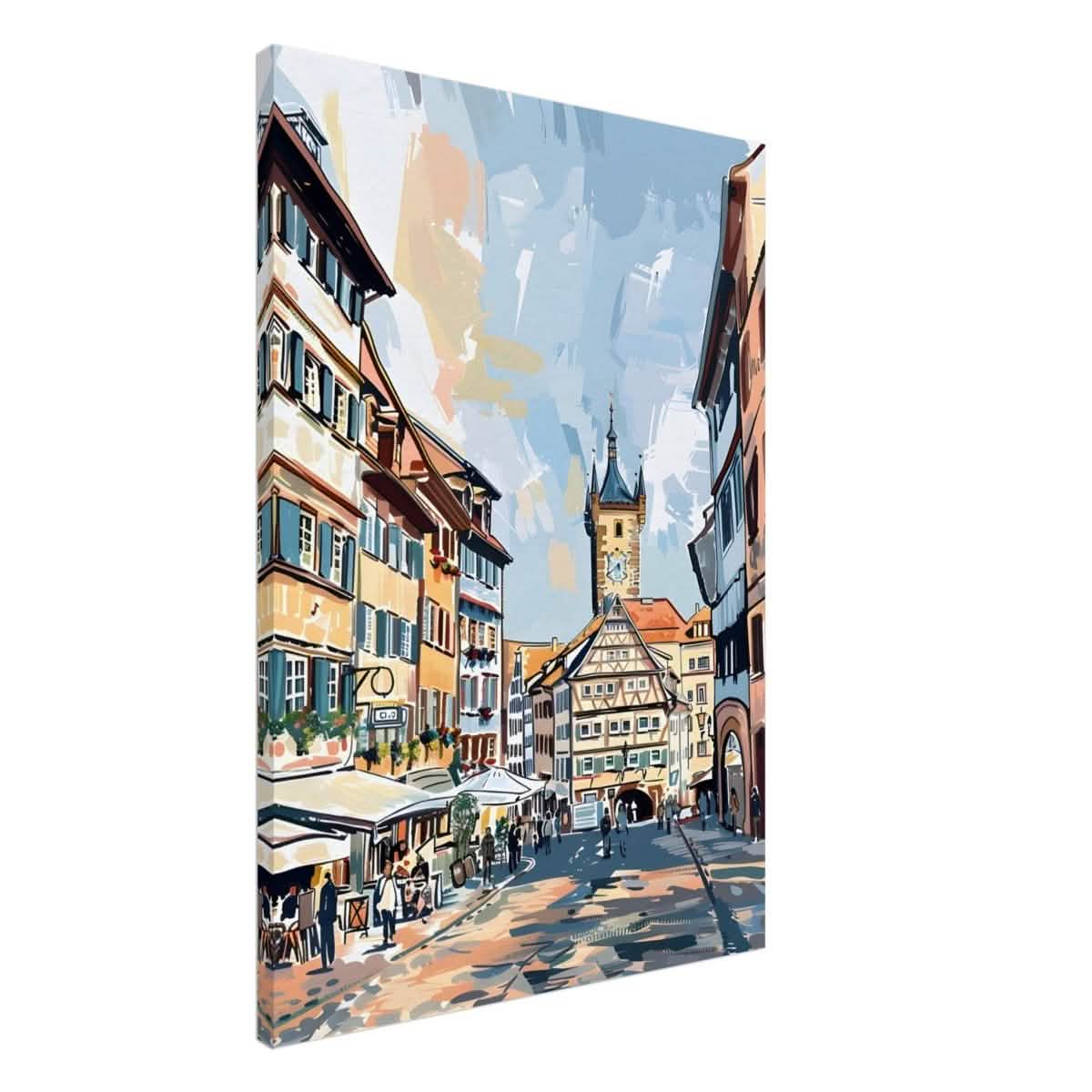 Da Vinci Travel Collection wall art print | Frankfurt Germany - Canvas - 70x100 cm / 28x40″ - Thick
