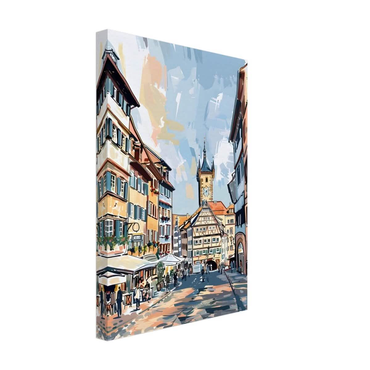 Da Vinci Travel Collection wall art print | Frankfurt Germany - Canvas - 30x45 cm / 12x18″ - Thick