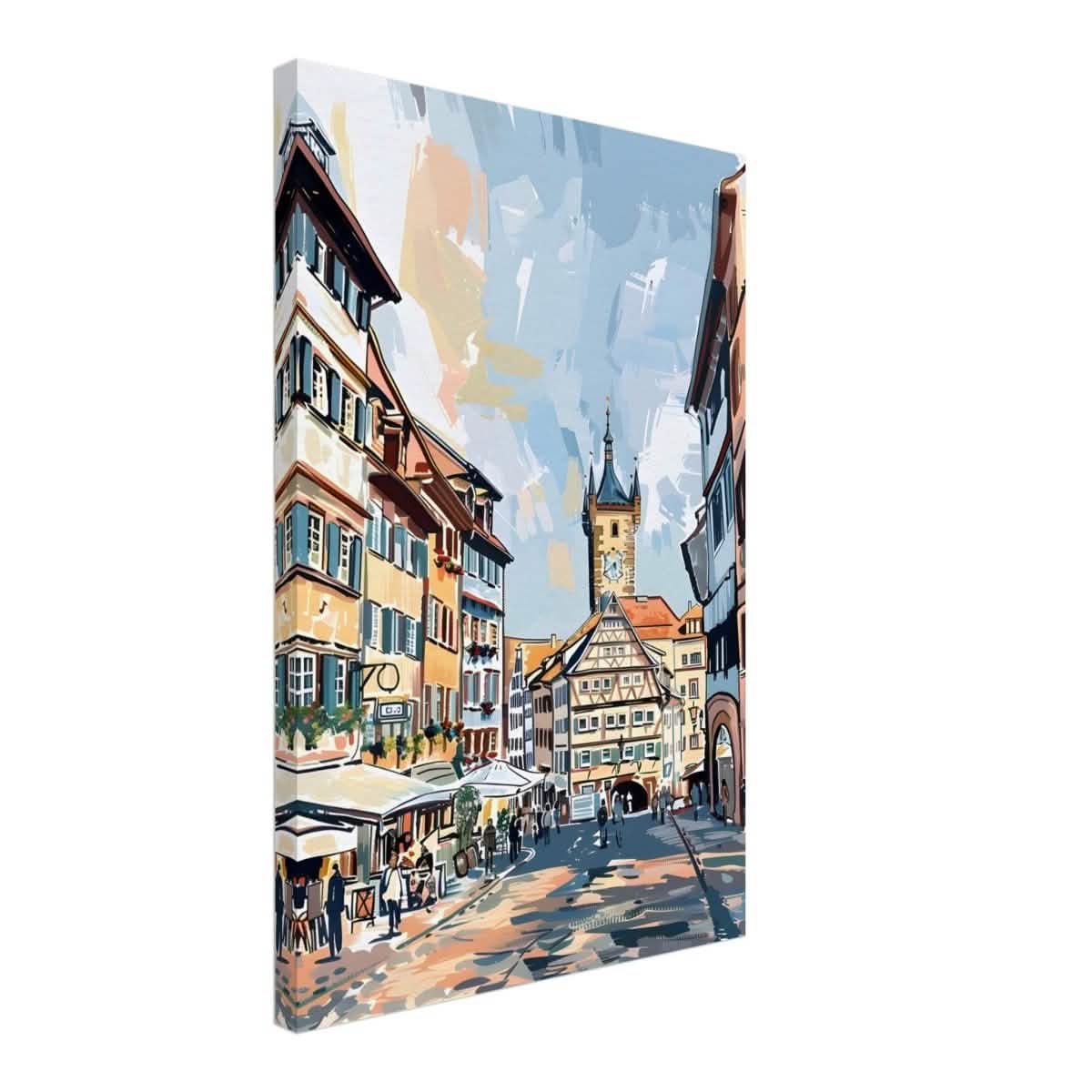 Da Vinci Travel Collection wall art print | Frankfurt Germany - Canvas - 40x60 cm / 16x24″ - Slim