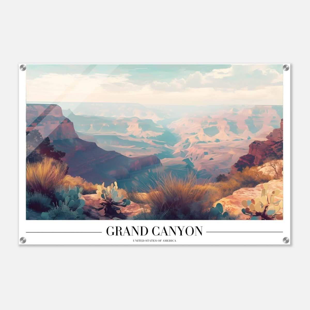Da Vinci Travel Collection wall art print | Grand Canyon USA - Acrylic Print - 60x90 cm / 24x36″ -