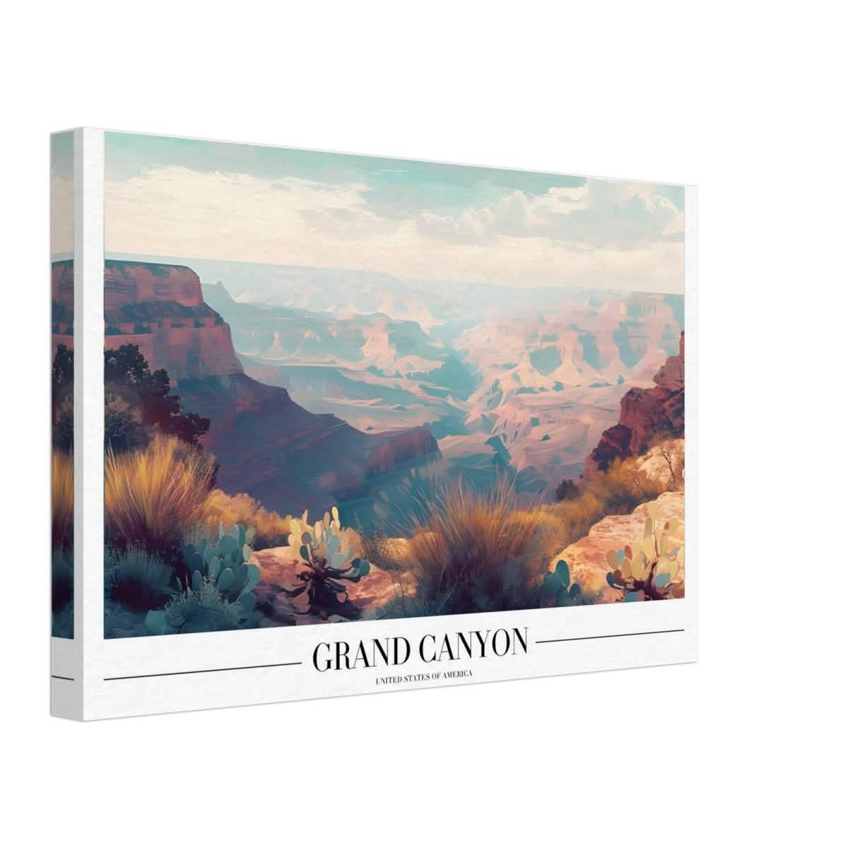 Da Vinci Travel Collection wall art print | Grand Canyon USA - Canvas - 30x45 cm / 12x18″ - Thick
