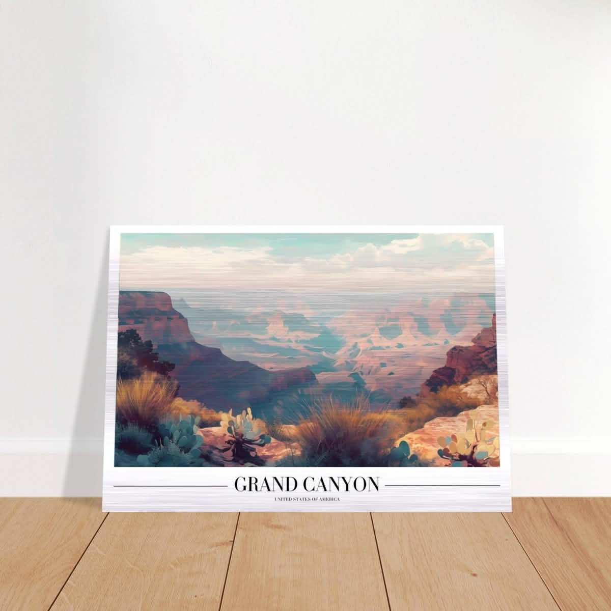 Da Vinci Travel Collection wall art print | Grand Canyon USA - Brushed Aluminum Print - 70x100 cm / 28x40″ -