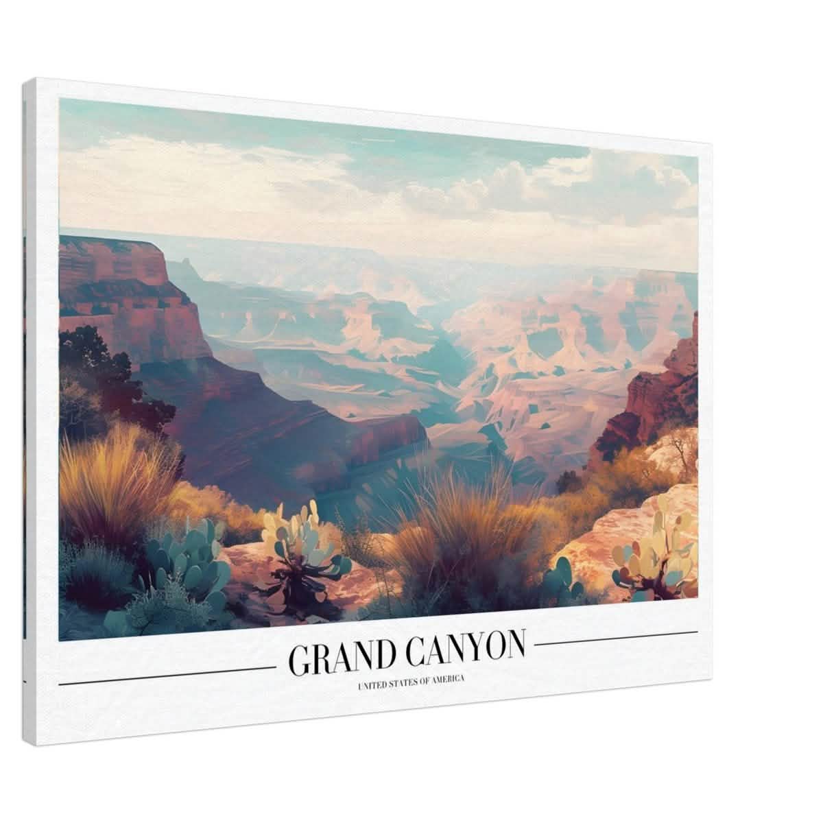 Da Vinci Travel Collection wall art print | Grand Canyon USA - Canvas - 70x100 cm / 28x40″ - Slim