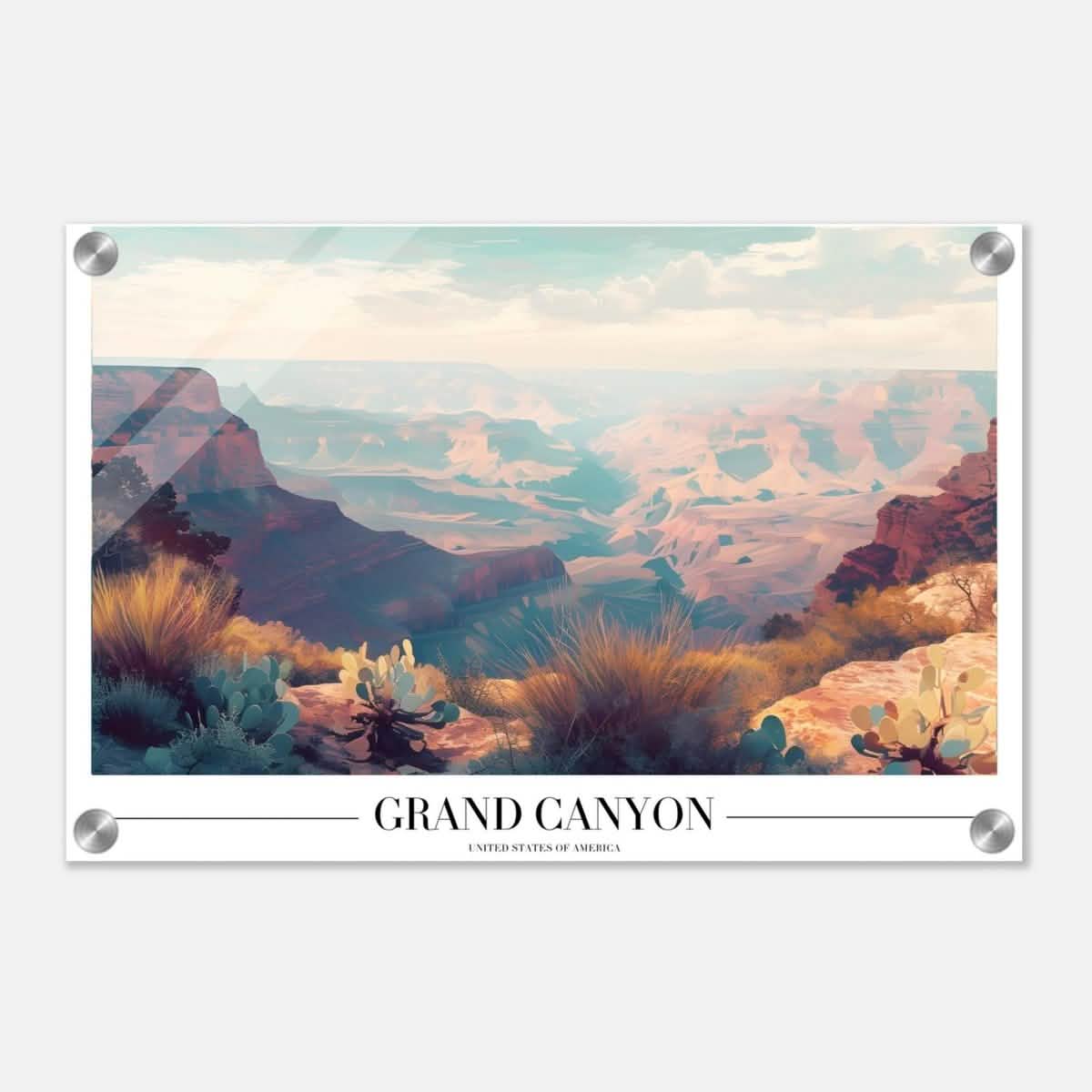 Da Vinci Travel Collection wall art print | Grand Canyon USA - Acrylic Print - 30x45 cm / 12x18″ -