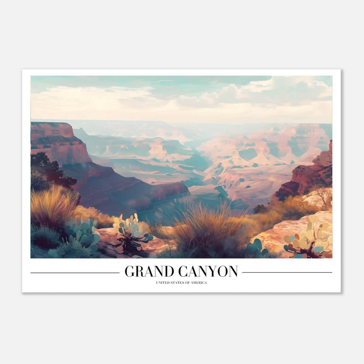 Da Vinci Travel Collection wall art print | Grand Canyon USA - Aluminum Print - 70x100 cm / 28x40″ -