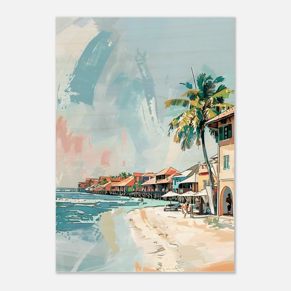 Da Vinci Travel Collection wall art print | Hawaii USA - Wood Prints - 70x100 cm / 28x40″ - 20 mm