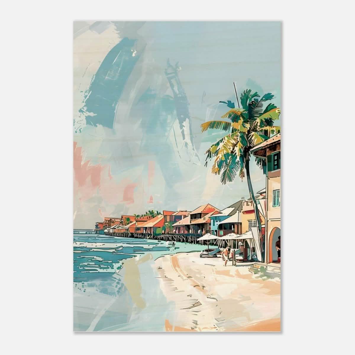 Da Vinci Travel Collection wall art print | Hawaii USA - Wood Prints - 40x60 cm / 16x24″ - 10 mm