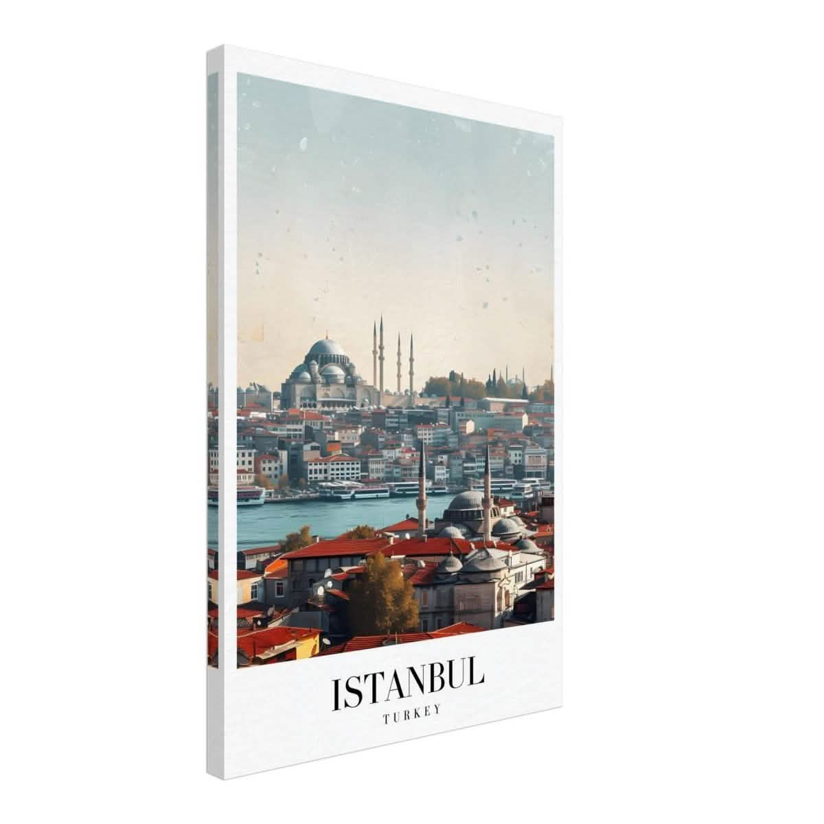 Da Vinci Travel Collection wall art print | Istanbul Turkey - Canvas - 40x60 cm / 16x24″ - Slim