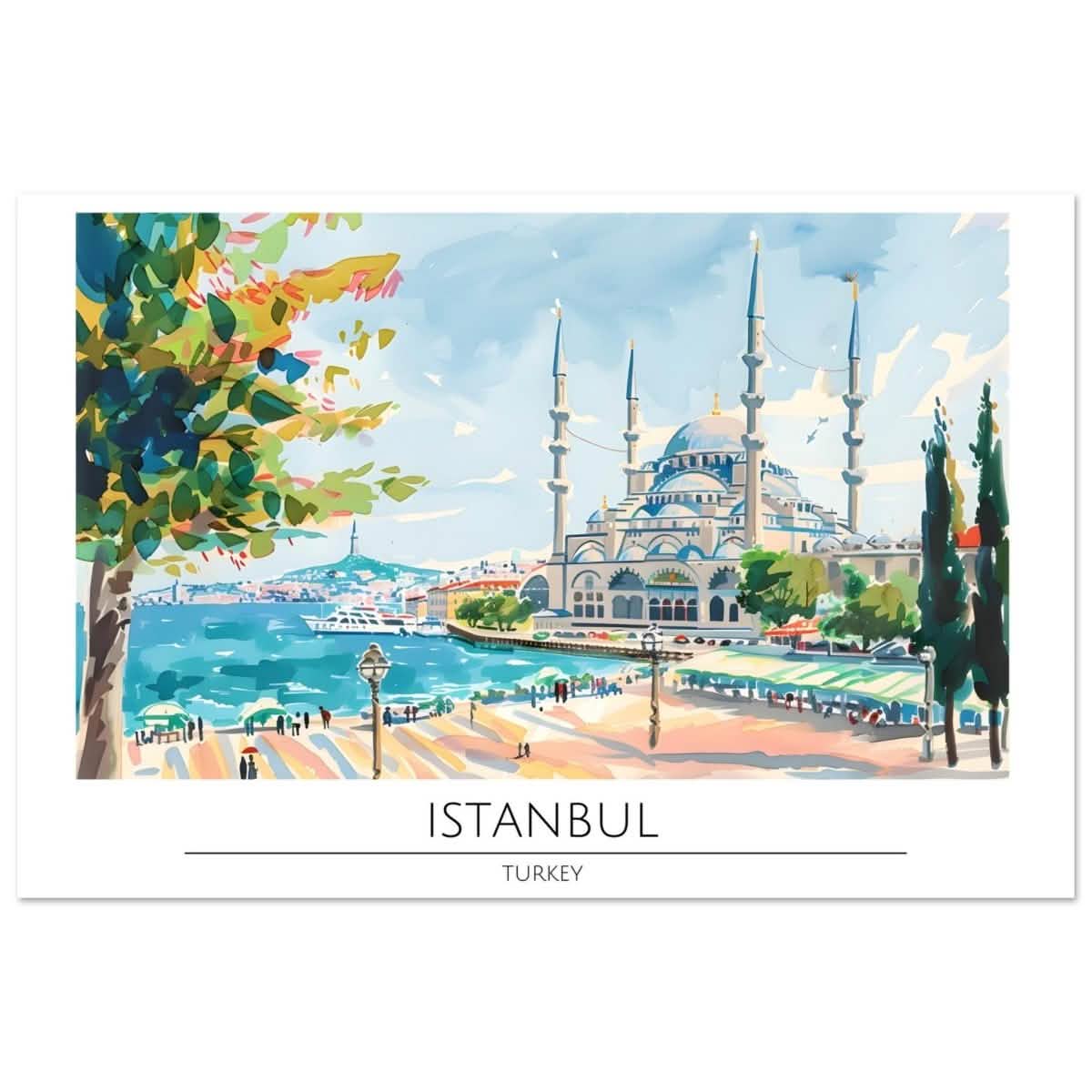 Da Vinci Travel Collection wall art print | Istanbul Turkey - Aluminum Print - 50x75 cm / 20x30″ -