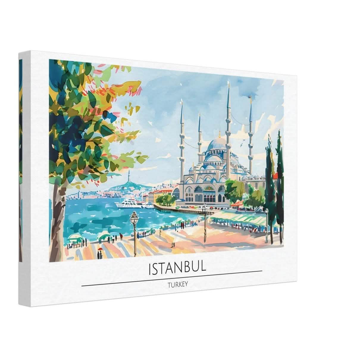 Da Vinci Travel Collection wall art print | Istanbul Turkey - Canvas - 30x45 cm / 12x18″ -