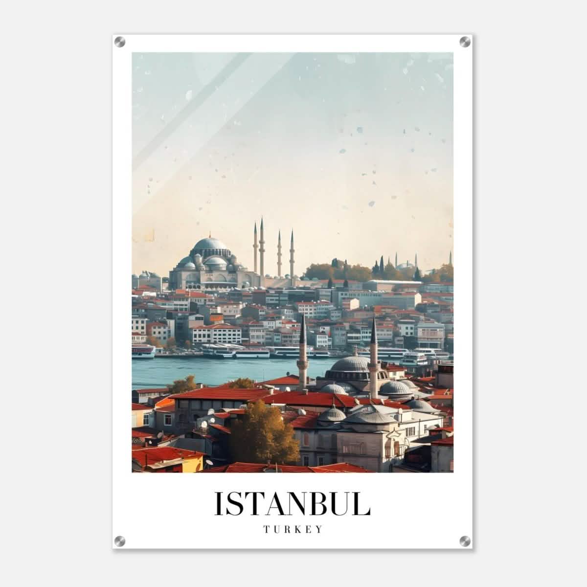 Da Vinci Travel Collection wall art print | Istanbul Turkey - Acrylic Print - 70x100 cm / 28x40″ -