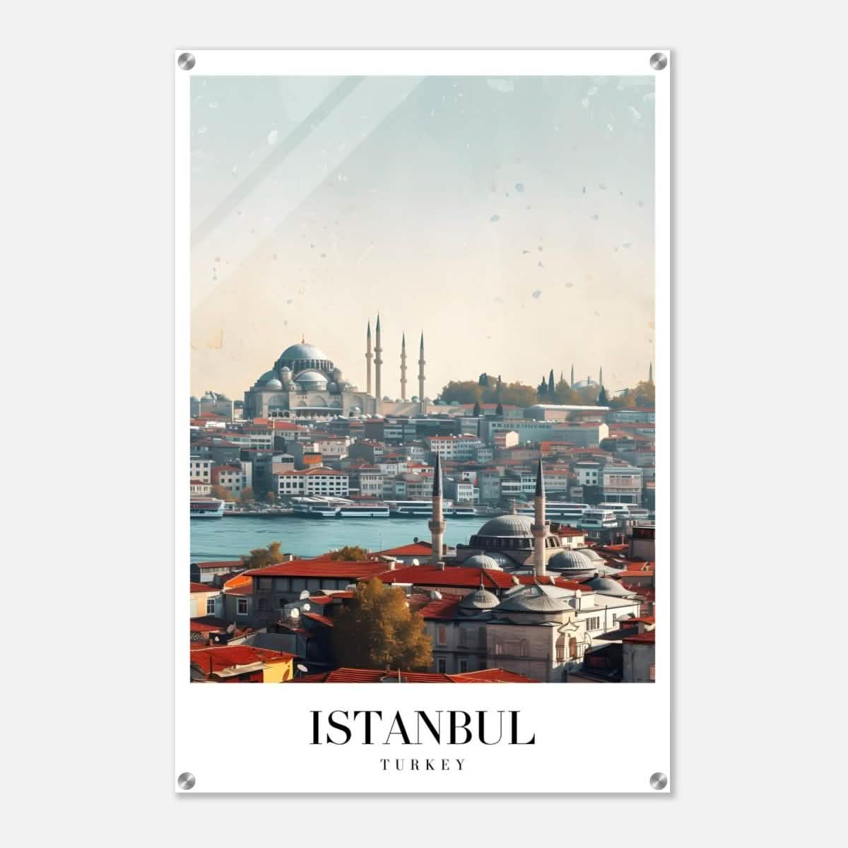 Da Vinci Travel Collection wall art print | Istanbul Turkey - Acrylic Print - 60x90 cm / 24x36″ -